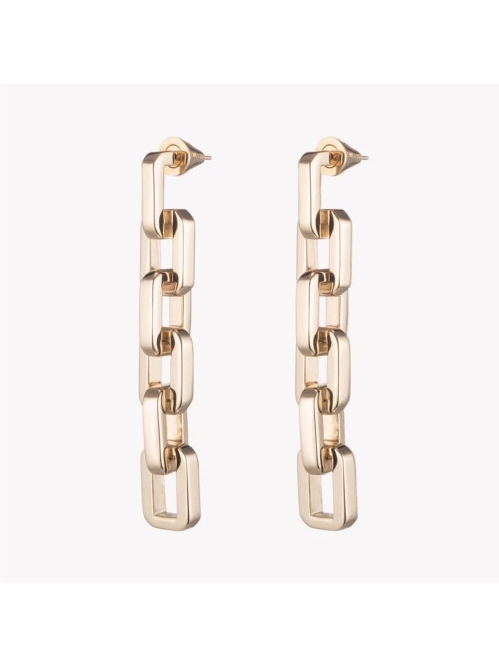 Revolve x Eddie Borgo Supra Link 12K Gold Plated Vermeil Chunky Earrings
